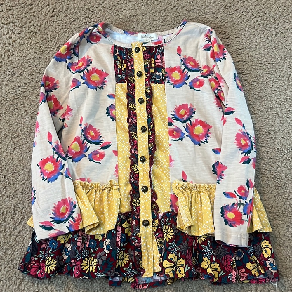 Matilda Jane Elliott Tunic Top Girls Friends Forever Shirt Size 6 - Picture 1 of 5